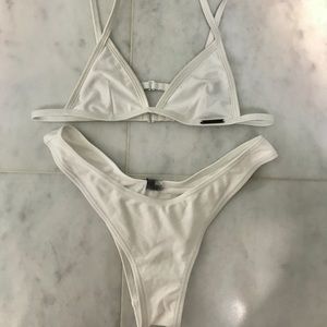 Kendall and Kylie White Bikini